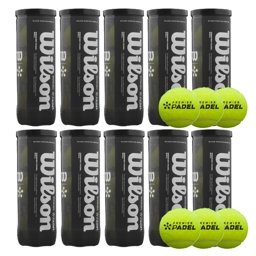 [WR8908401001 X10] PACK X10 TUBOS WILSON PADEL PREMIER