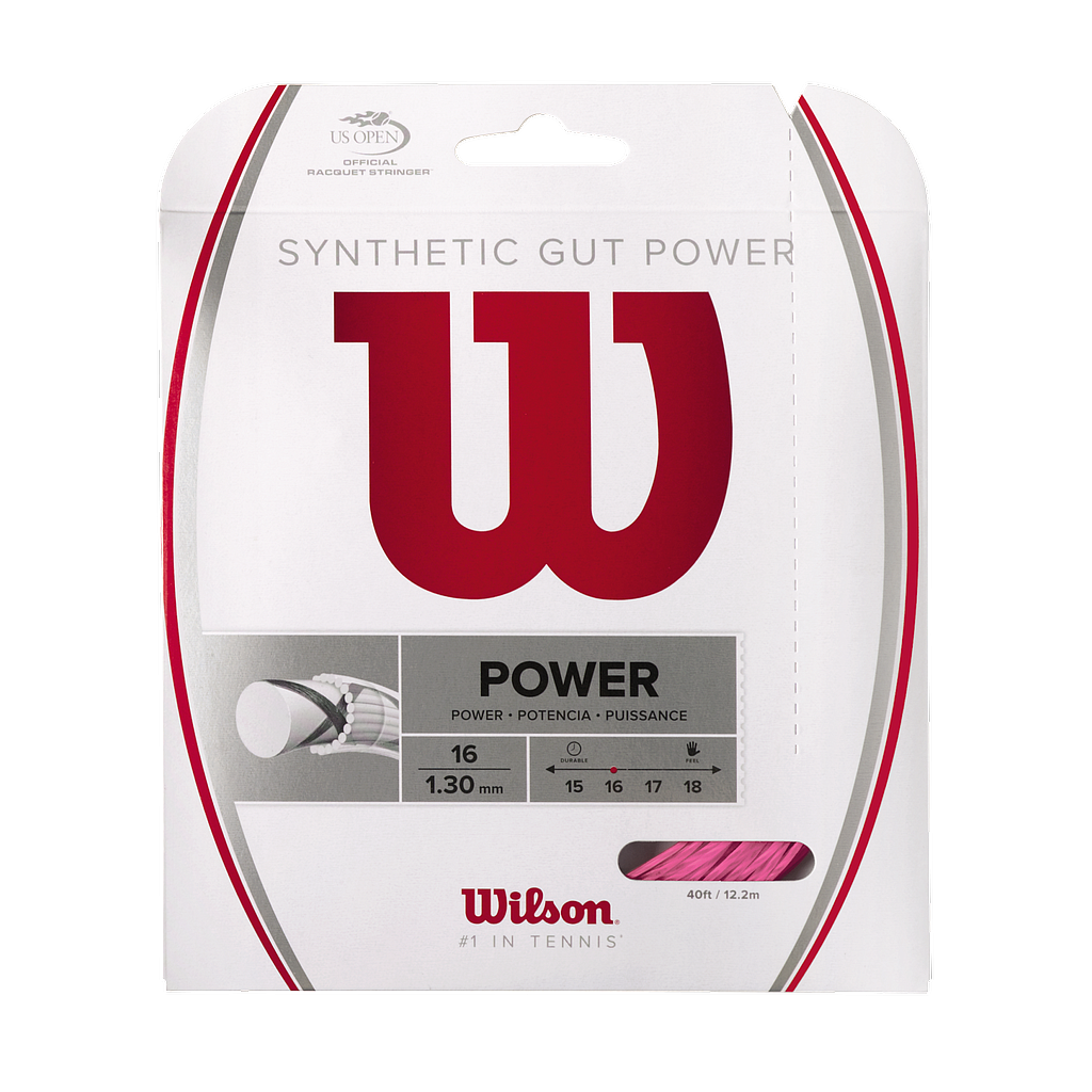 SET SYNTHETIC GUT POWER 16 (1.30) ROSADO