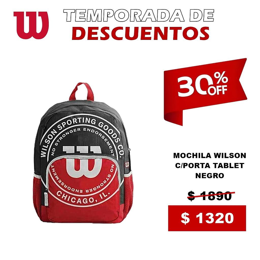 MOCHILA WILSON C/PORTA TABLET NEGRO